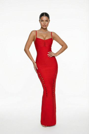 Red Siren Bandage Dress