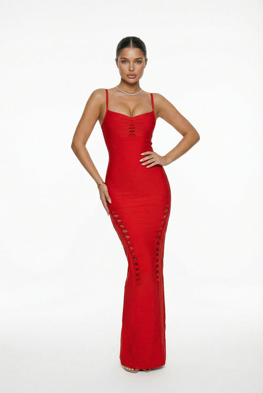 Red Siren Bandage Dress